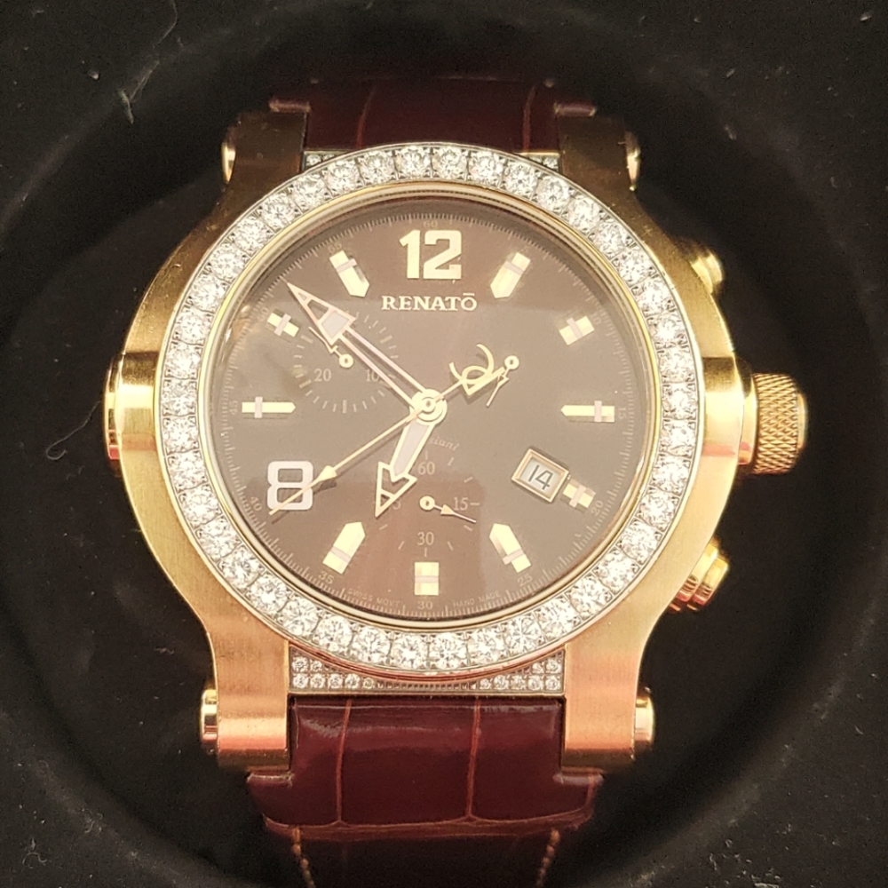 Men's alligator watch